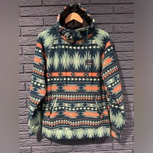 Massive Outdoor Hooded 1/4 Zip Fleece Mens Sz Small